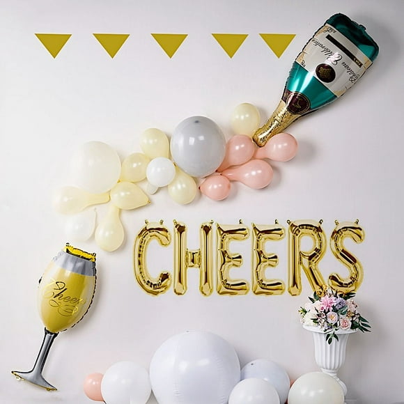 PARTY DECORATION TABLE CENTREPIECE HAPPY NEW YEAR FOIL BALLOON DISPLAY